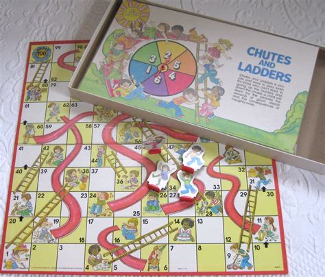 Chutes And Ladders Board Game Childrens Board Game Etsy