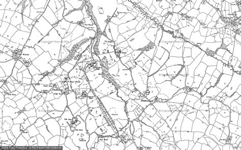 Map Of Pentre Coed 1898 1899 Francis Frith