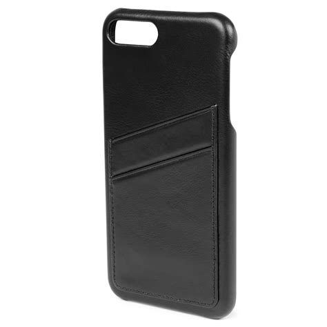 Iphone 7 Plus Black Leather Card Holder Case In Stock Collin Rowe
