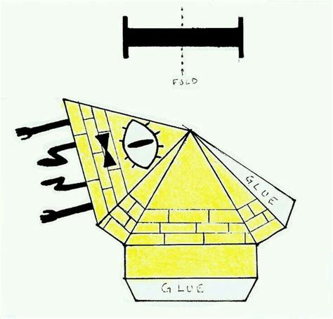 Origami Graviti Falls Paper Toys Template Gravity Falls Bill