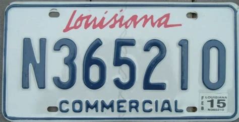 Louisiana License Plate Plates 989 Picclick