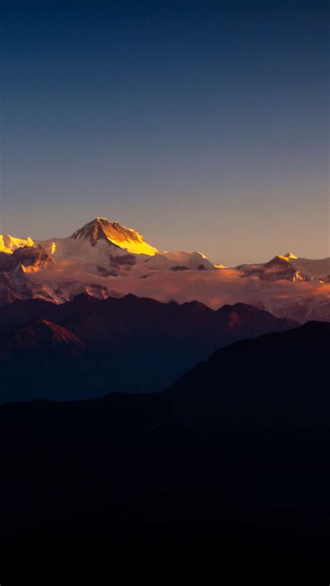 Clouds Sunset Himalayas Mountain Range Wallpaper Mountain Range