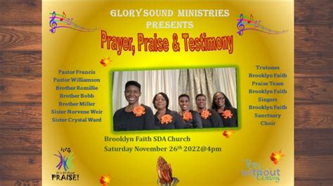 Brooklyn Faith Sda Online Sabbath Service November 26th 2022 Youtube