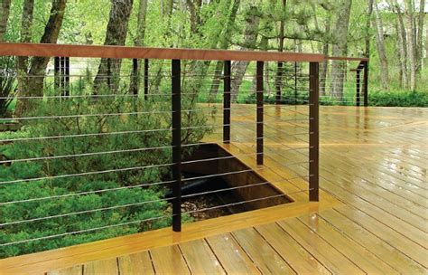 Raileasy™ Spectrum Stainless Steel Square Railing With Cable Infill
