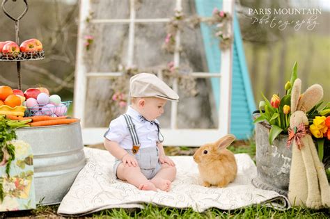 Paris Mountain Photography Easter Bunny Mini Session Easter