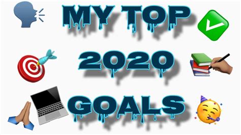 My 2020 Goals Motivation Planning Youtube