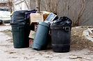 Garbage Cans Overflowing with Trash Picture | Free Photograph | Photos ...