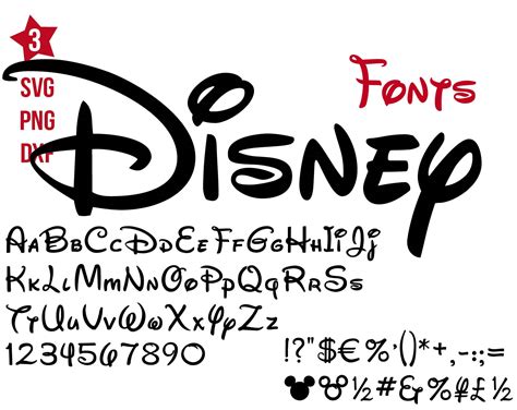Disneyland Font Bundle Svg Png Mickey Mouse Font Svg Svg W Inspire
