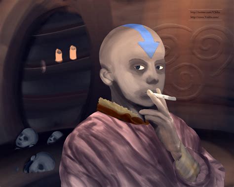 Painting Avatar Aang By V3ldin On Deviantart