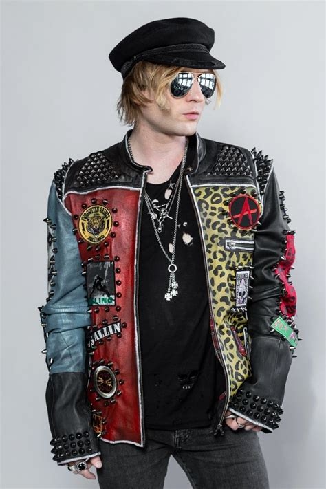 Moda Masculina Fashion Male Punk Outfits Punk Leather Jacket