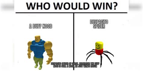 Who Would Win In A Fight Despacito Spider Or Buff Noob