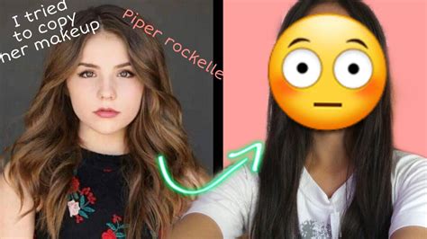 I Tried To Copy Piper Rockelles Makeup Makeup Challenge Youtube