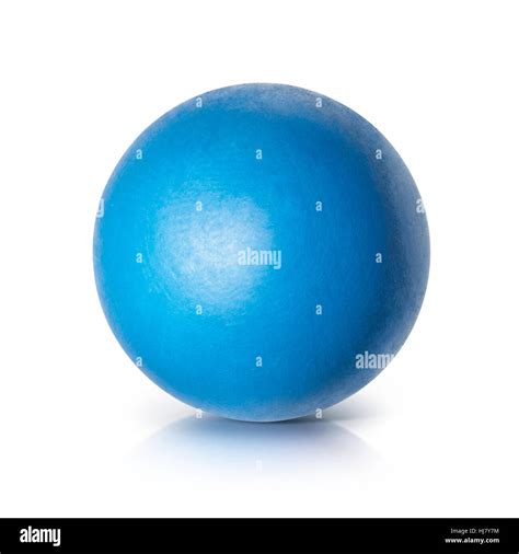 Blue Ball 3d Illustration On White Background Stock Photo Alamy