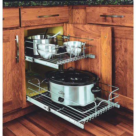 How To Build A Pull Out Cabinet Organizer Image To U