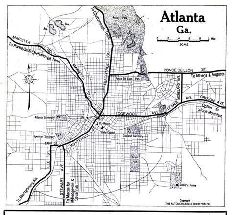 Atlanta Georgia Map Map Of Atlanta Georgia United States Of America