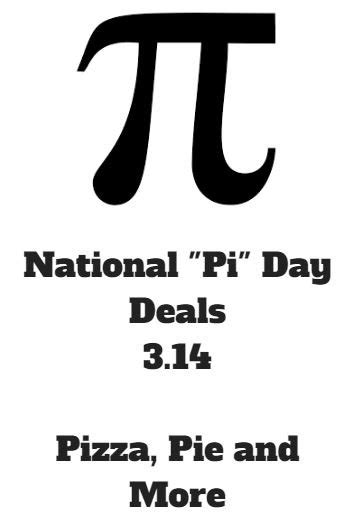 National Pi Day Deals For March 14 2023 Save On Pizza Pies And More