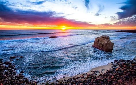 California Beach Sunset Wallpapers Top Free California Beach Sunset
