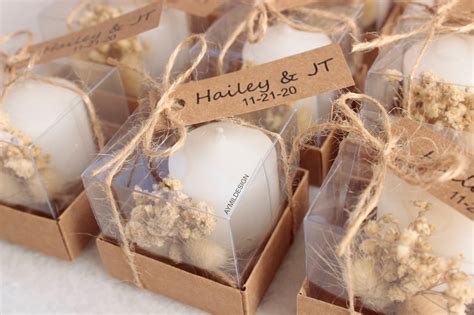 Rustic Wedding Favors For Guests Bulk Wedding Candle Favors Etsy