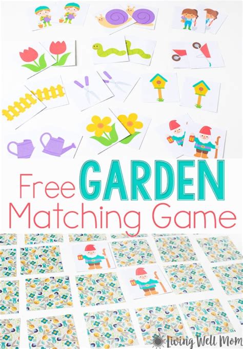 Spring Matching Game For Preschoolers Free Printable Living Well Mom