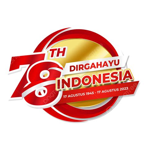Happy Indonesian Independence Day 2023 With The Official Logo Of The