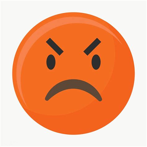 Angry Face Emoticon Symbol Transparent Png Premium Image By Rawpixel