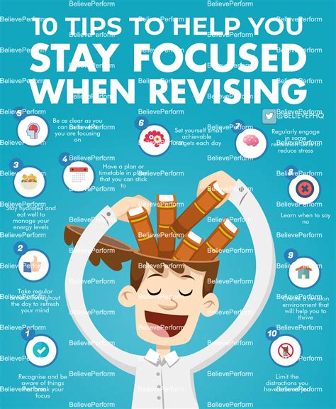 10 Tips To Help You Stay Focused Whilst Revising Believeperform The Uks Leading Sports