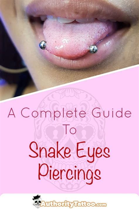 Snake Eyes Piercing Jewelry Size Chart
