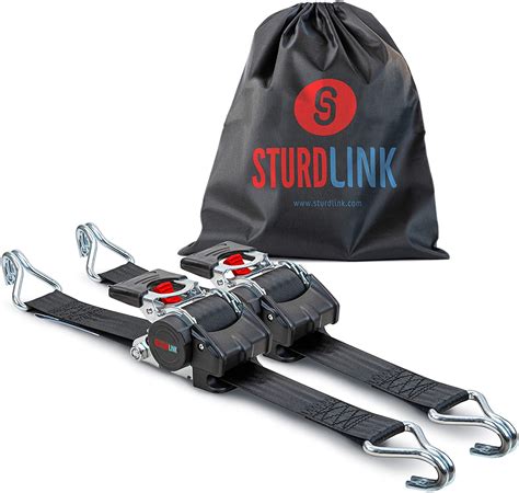 Amazon Fr Sturdlink Lot De Sangles D Arrimage Cliquet Mm Avec Enrouleur De Sangle