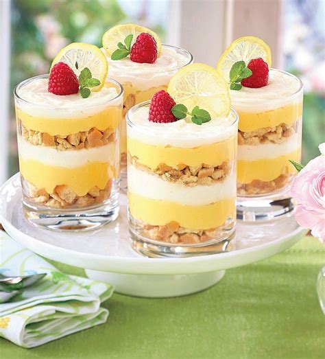 Creamy Lemon Parfaits Recipe Parfait Desserts Parfait Recipes