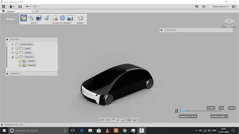 Basic Surface Modelling Of Car In Fusion 360 Youtube