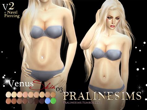 Sims 4 Ccs The Best Skin And Navel Piercing By Pralinesims