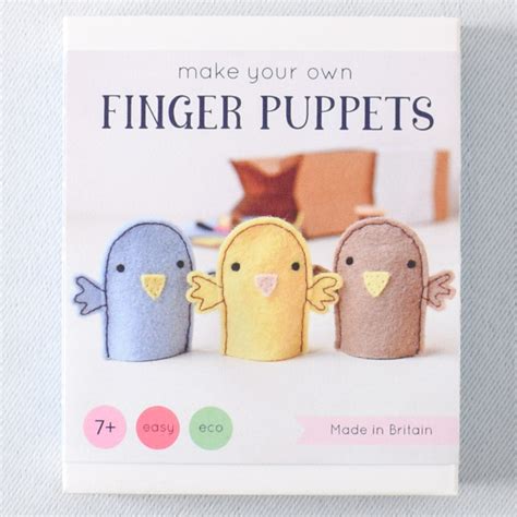 Clara And Macy Bird Finger Puppets Sewing Kit Miss Babs
