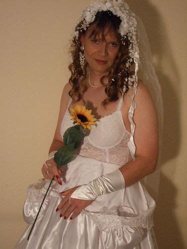 Naughty Bride Marie Christine Showing Her Underwear Custom Wedding Gown