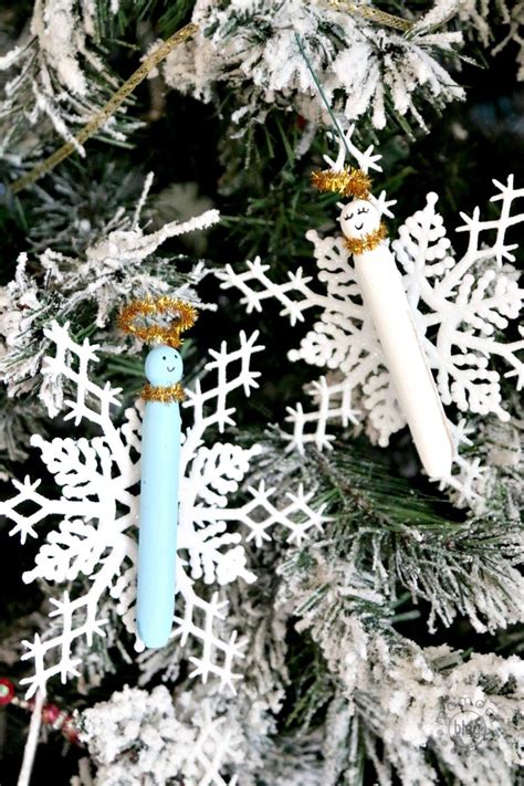 Clothespin Angel Ornament Diy Momdot