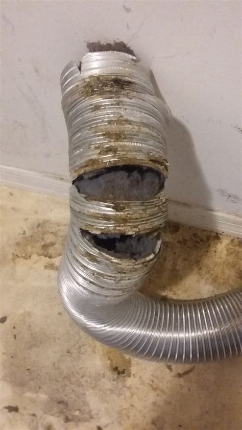 Clogged And Rusted Through Dryer Vent In Mandarin