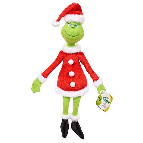 Dr Seuss The Grinch The Grinch 8 Plush Toy Santa Outfit Just Play Toywiz
