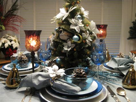 ~tablescapes By Diane~ Christmas Tablescape In Blue