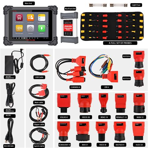 Autel Maxisys CV Scanner MS CV Heavy Duty Truck Diagnostic Tool With J ECU Programming