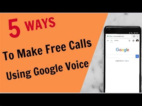 You will find copy websites pretending to offer the same but with some catch. 5 Ways to Make Free Calls Using Google Voice | Free Phone ...