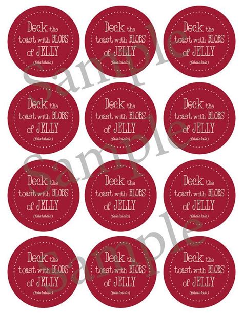 Free Printable Christmas Mason Jar Lid Labels Free Printable Merry