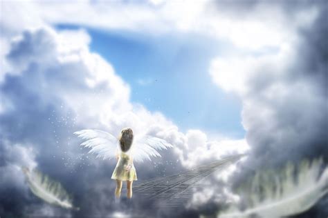 Angel In Clouds Free Image Download