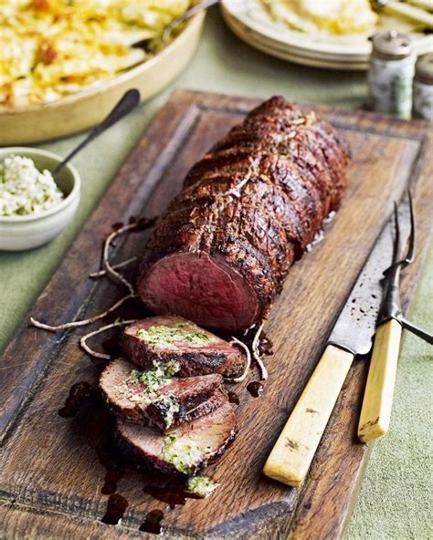 Barbecued Fillet Of Beef With Horseradish Butter Recipe Delicious