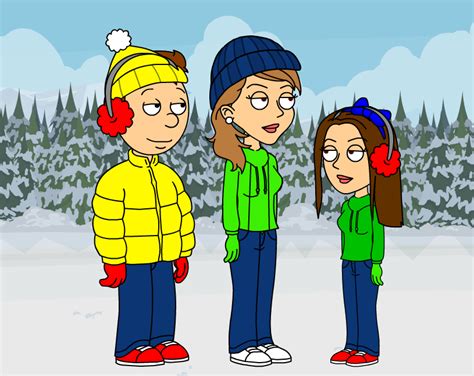 This Is Caillou Gina And Vanessa In The Snow From London And Brussels R Goanimate