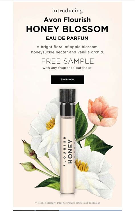 Get A Free Sample Of The New Avon Flourish Honey Blossom With Any