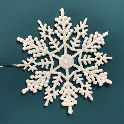 10 Hanging Christmas Snowflake Decorations By Garden Selections