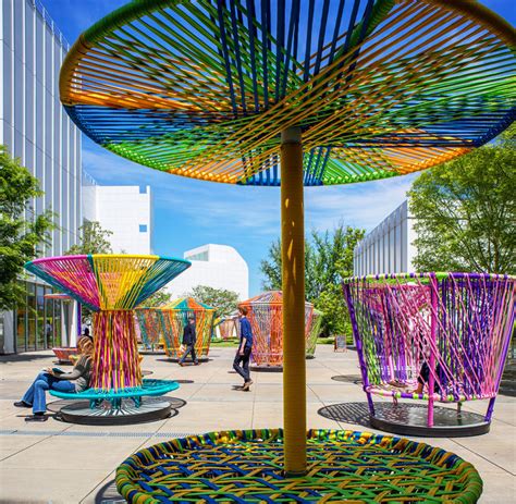 Whimsical Public Art Displays Spinning Tops