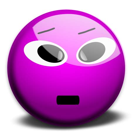 Vector Clip Art Of Purple Smiley 3 Free Svg