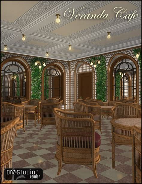 Veranda Cafe 3d Models For Daz Studio And Poser