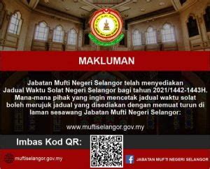 Bagi siapa saja umat muslim yang mengerjakan shalat. Jadual Waktu Solat Selangor 2021 / 1442-1443H Muat Turun PDF