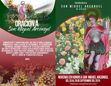 Programa 2019 Fiestas A San Miguel Arcángel Patrono De Atalaya Jesus